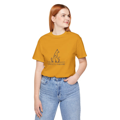 Purrfectly Pawsome. Unisex Jersey Short Sleeve Tee
