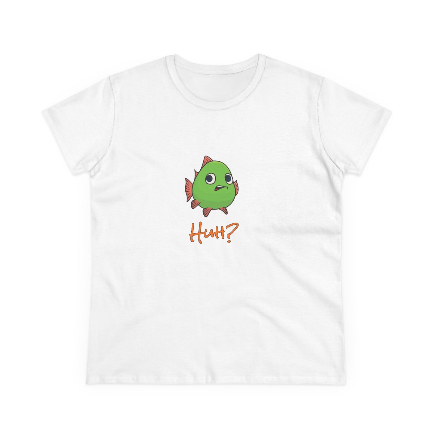 Fish In Total Disbelief. Women's Midweight Cotton Tee