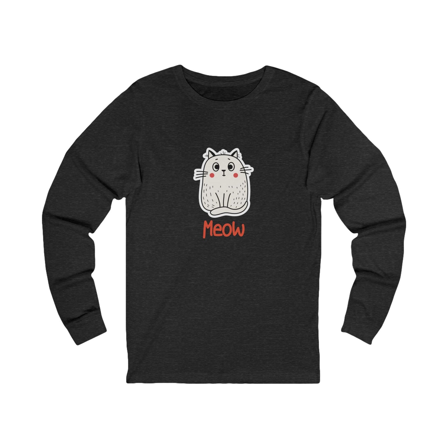 Loki The Cat. Meow.  Unisex Jersey Long Sleeve Tee.