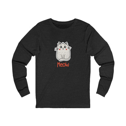 Loki The Cat. Meow.  Unisex Jersey Long Sleeve Tee.