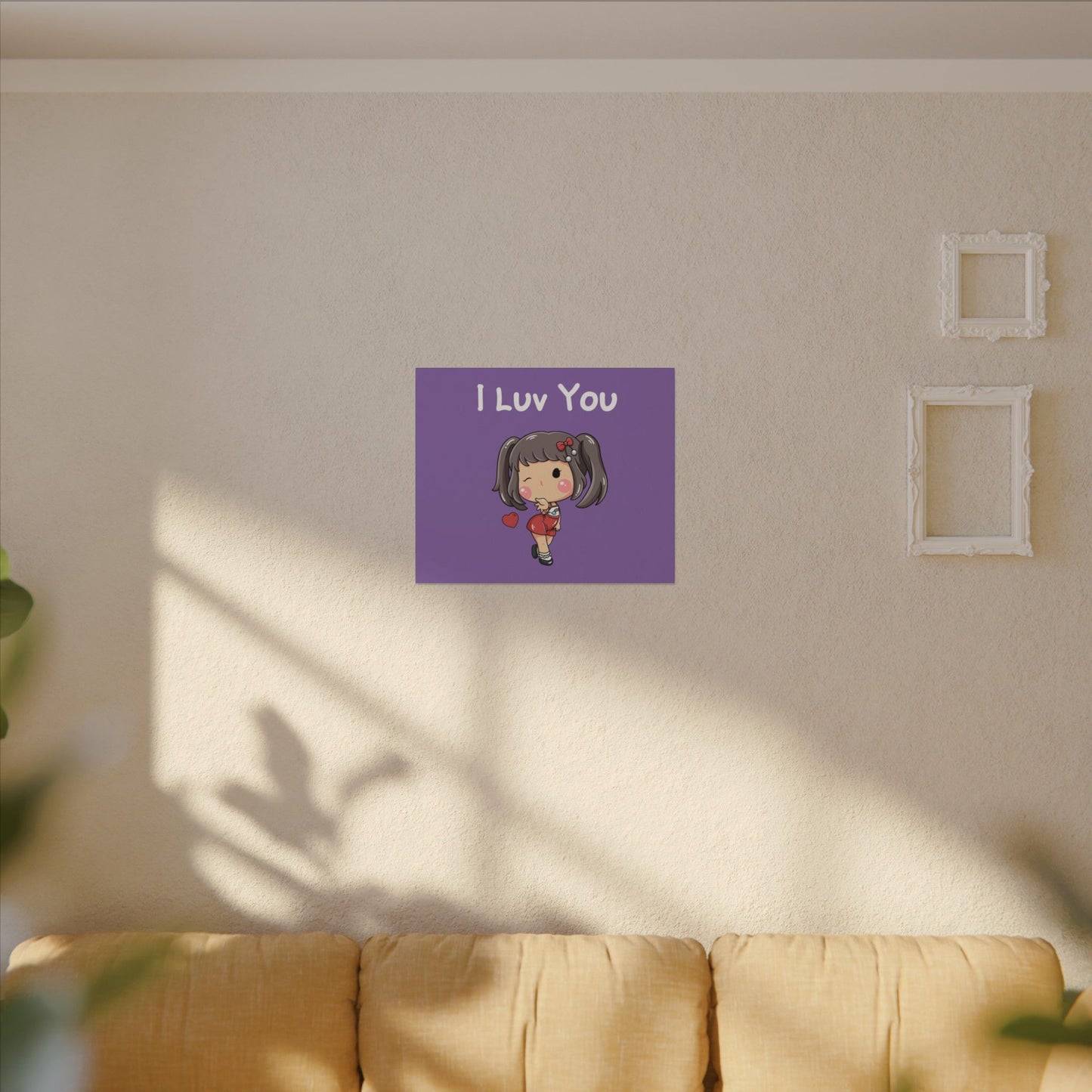 I Luv You. Canvas Gallery Wraps