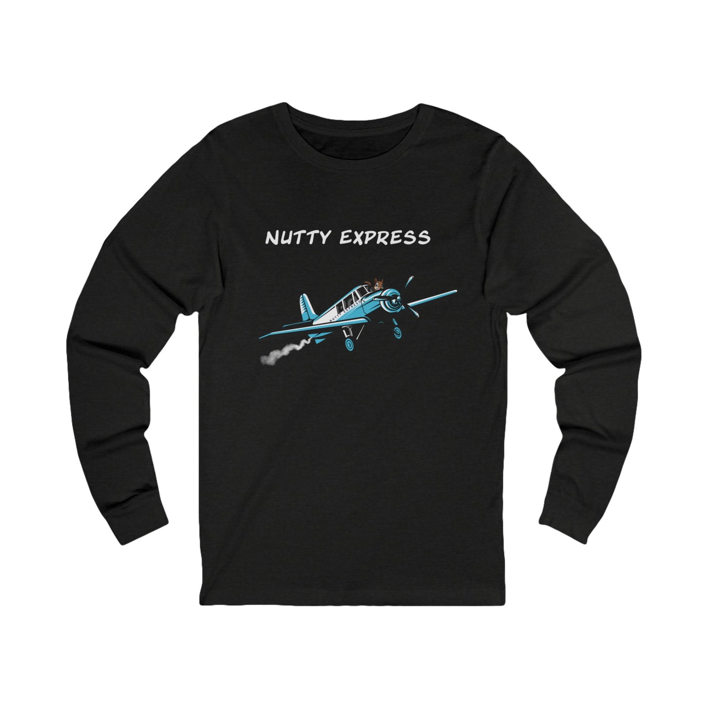 Nutty's Express Delivery. Always On-Time.  Unisex Jersey Long Sleeve Tee.