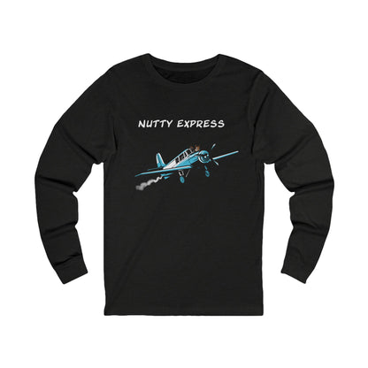 Nutty's Express Delivery. Always On-Time.  Unisex Jersey Long Sleeve Tee.