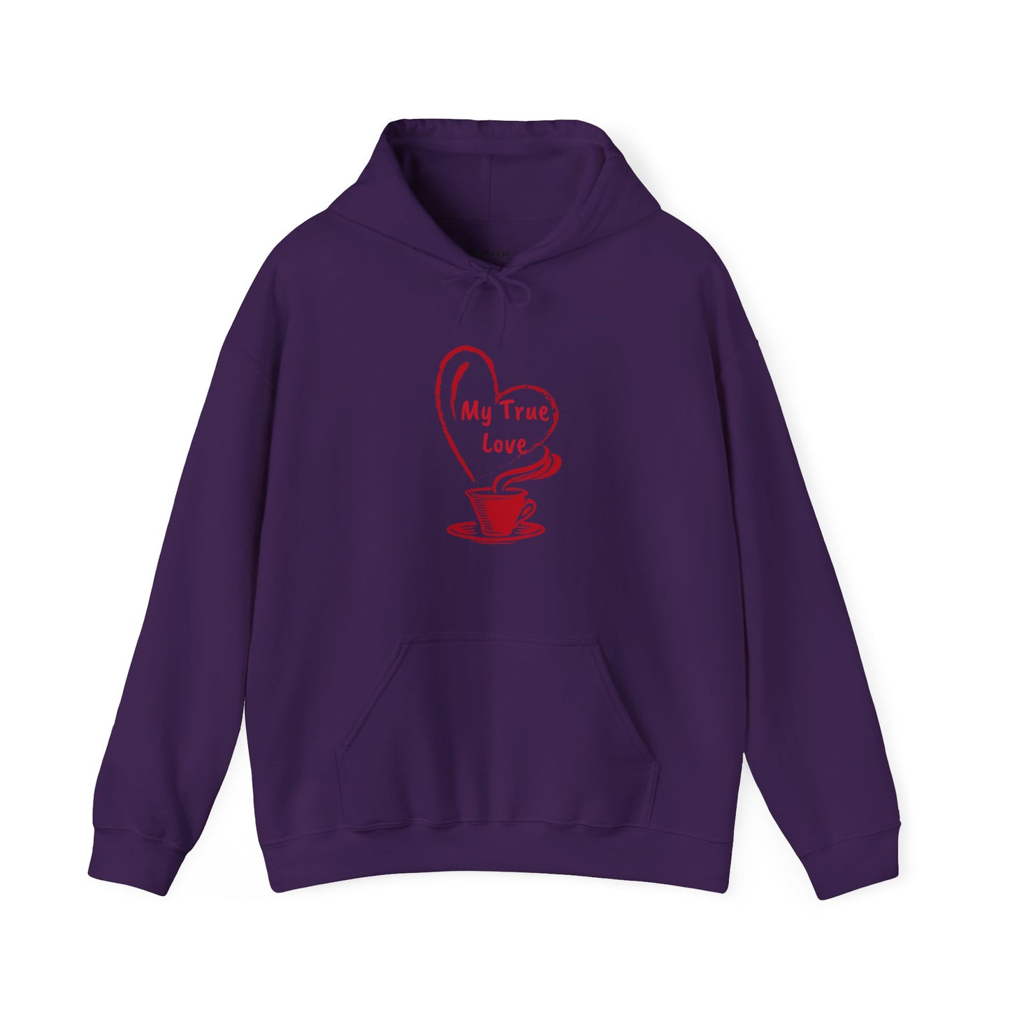 I Heart Coffee. Red. Unisex Hooded Sweatshirt.