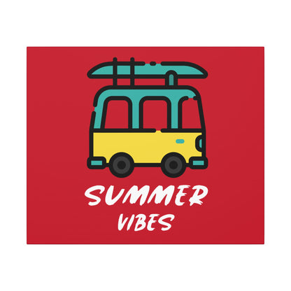 Summer Vibes Canoe on Van. Canvas Gallery Wraps