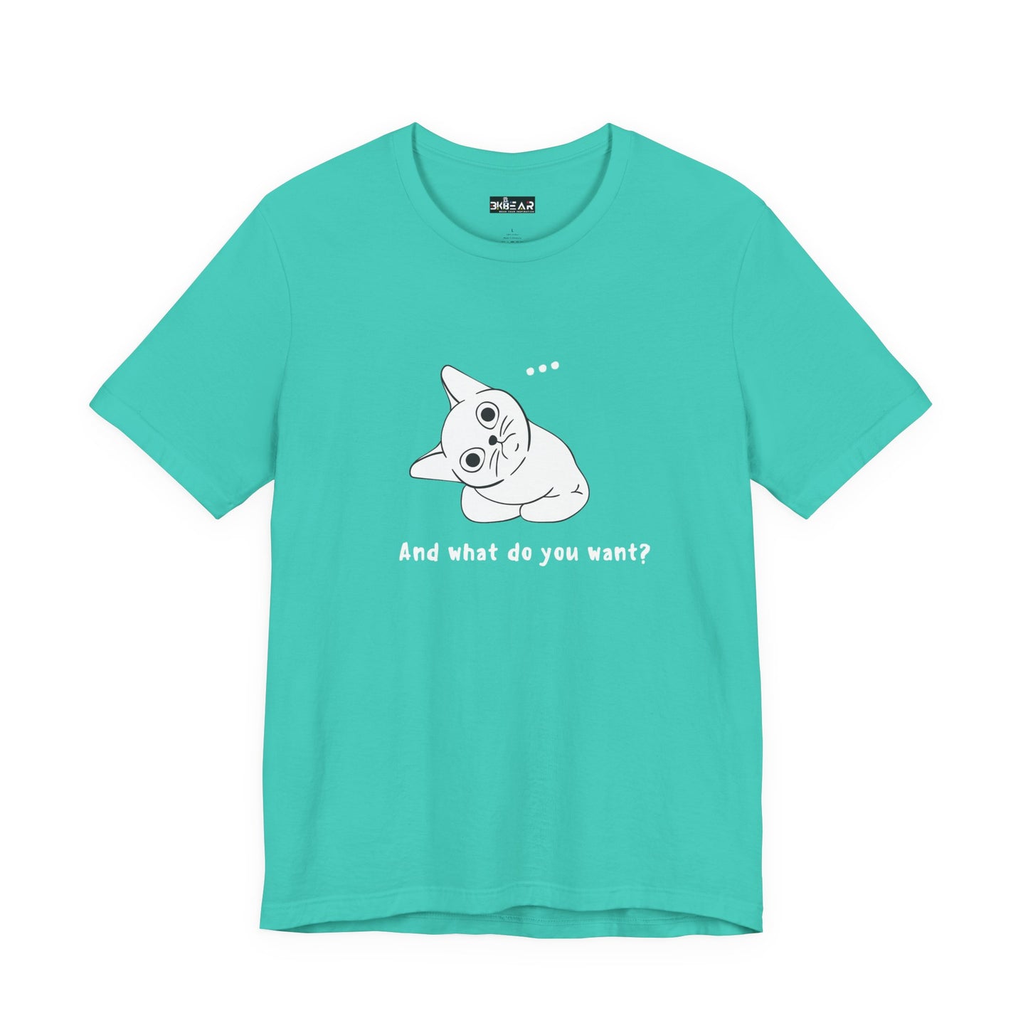 Vexing Cat Wondering What You Want. Unisex Jersey Short Sleeve Tee