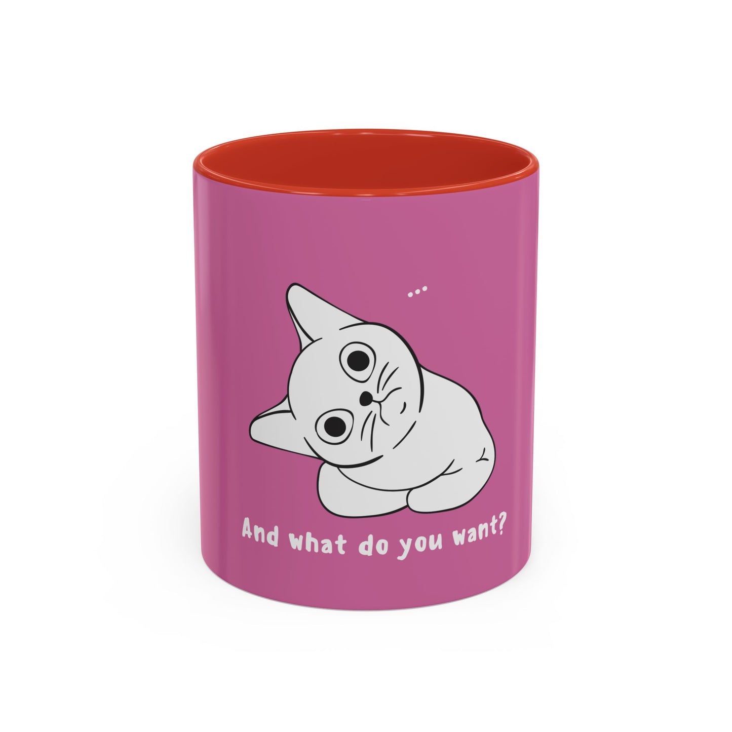 Vexing Cat Wondering What you Want. Time Coffee Mug, 11oz