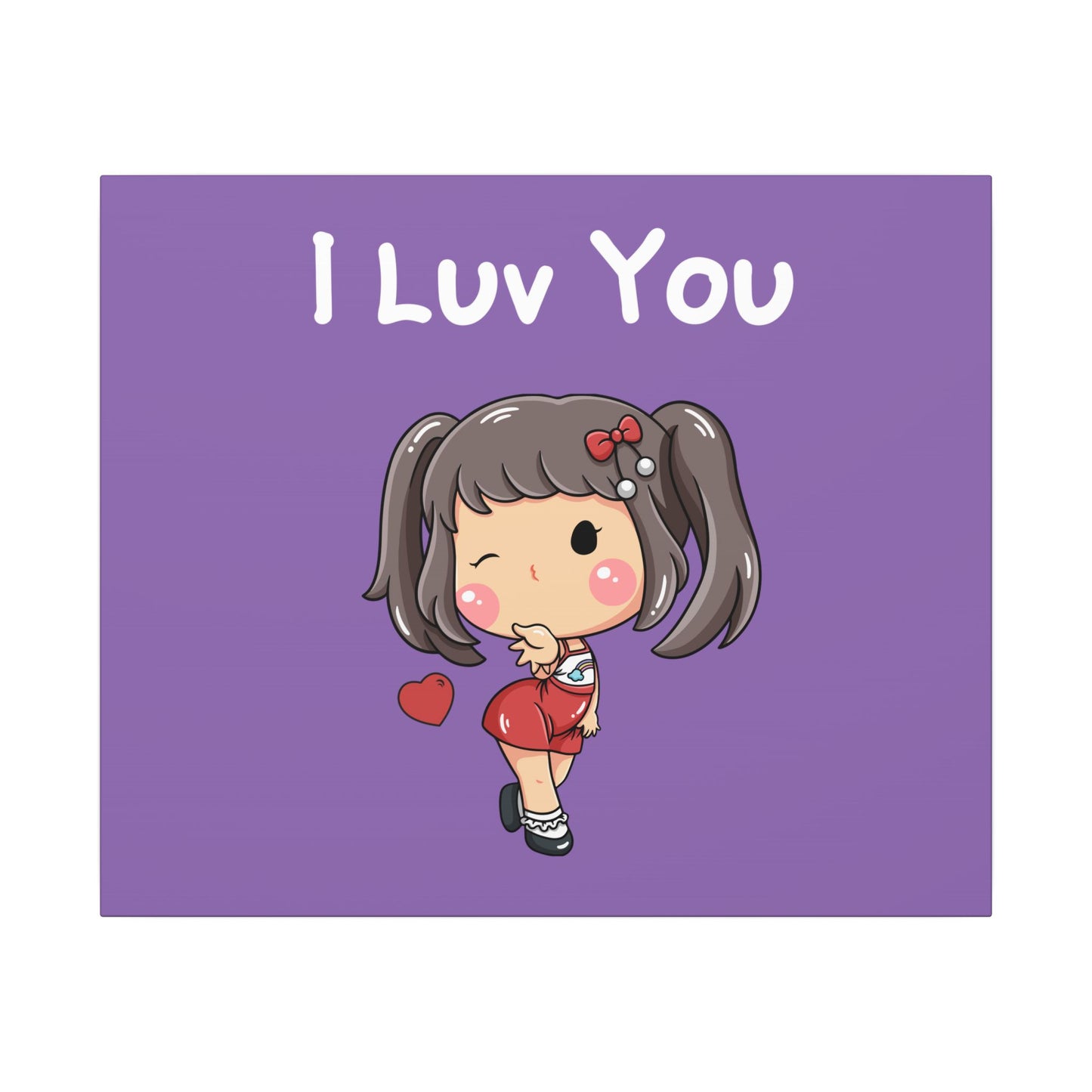 I Luv You. Canvas Gallery Wraps