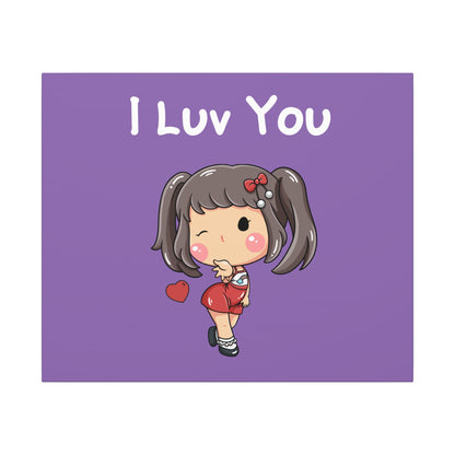 I Luv You. Canvas Gallery Wraps