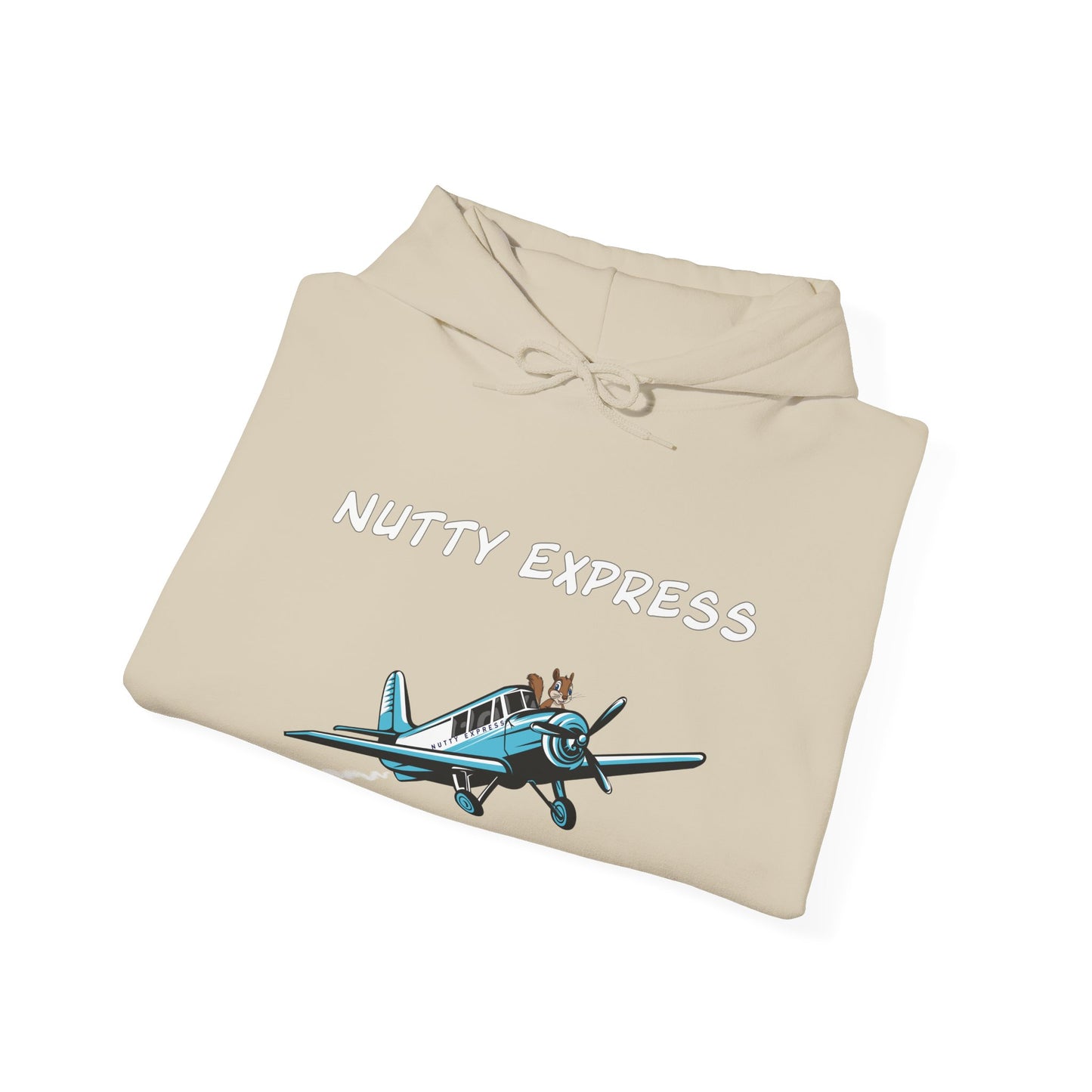 Nutty's Express Delivery. Always On-Time. Unisex Hooded Sweatshirt.