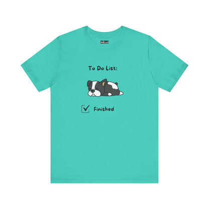 To Do List. Finished. Unisex Jersey Short Sleeve Tee