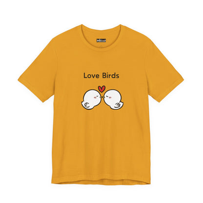 Love Birds Boyfriend T Graphic. Unisex Jersey Short Sleeve Tee