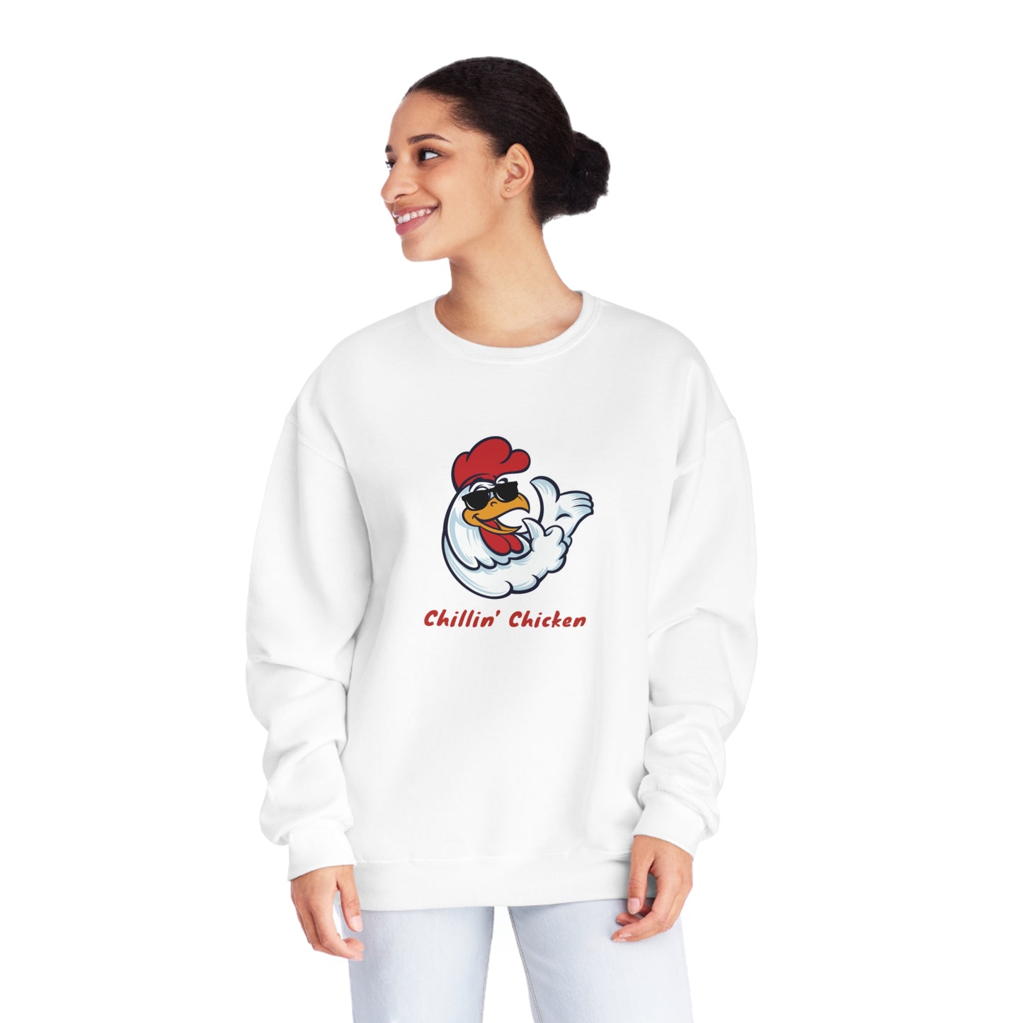 Chillin' Chicken. Unisex NuBlend® Crewneck Sweatshirt