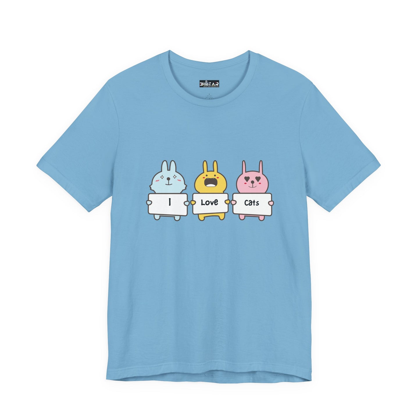I Love Cats. Women's Unisex Jersey Short Sleeve Tee