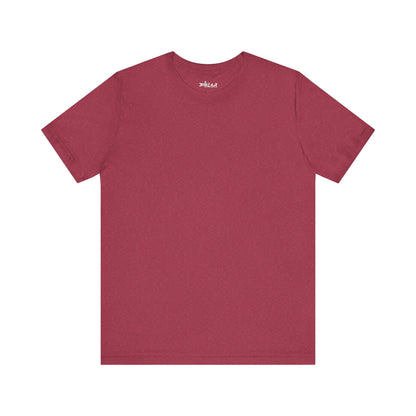 Solid Heather Red. Unisex Jersey Short Sleeve Tee
