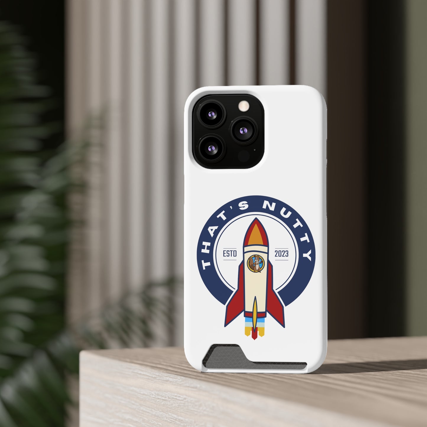 That's Nutty. Phone Case With Card Holder
