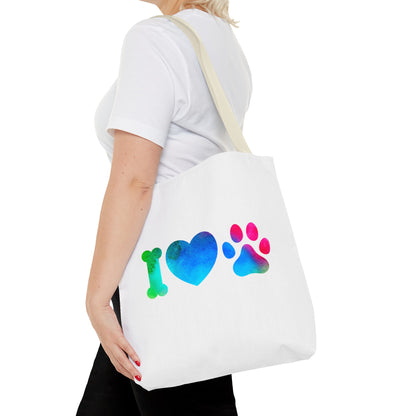 I Heart Paws. Tote Bag (AOP)