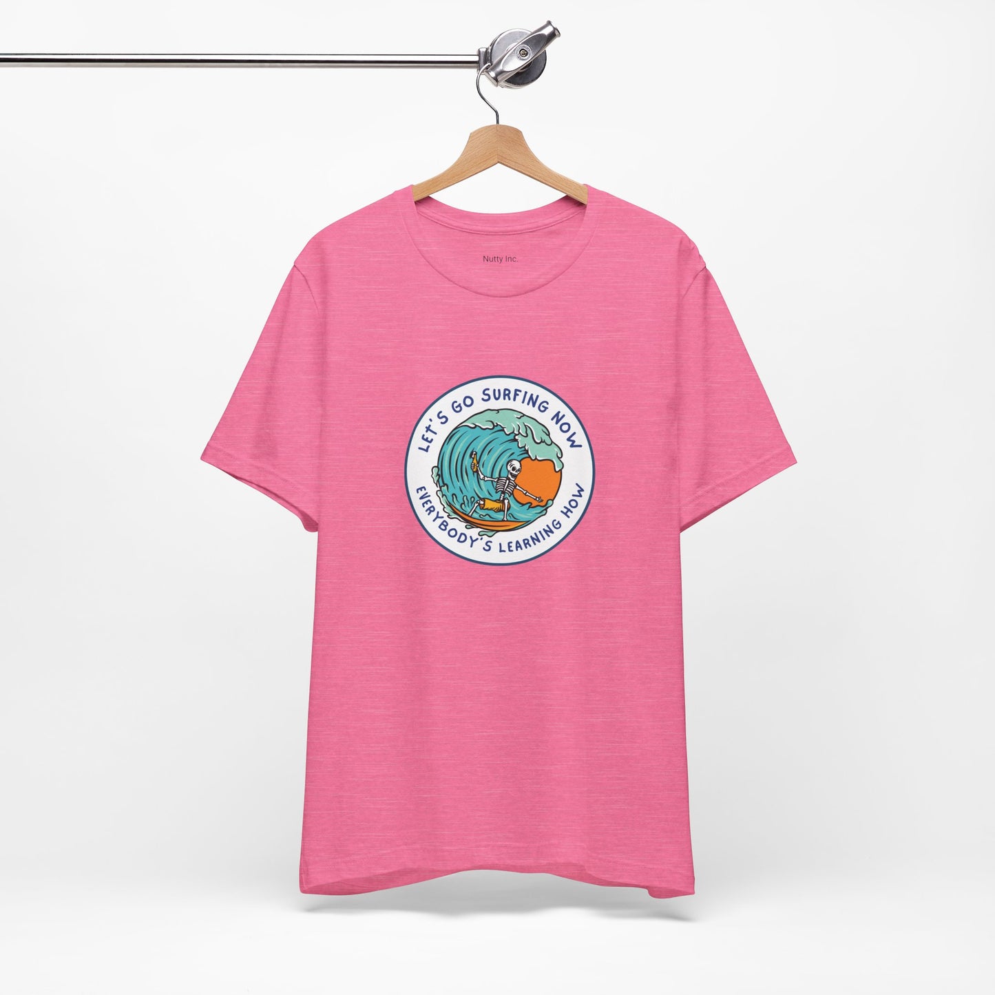 Let's Go Surfing Now. Everybody's Learning How. Unisex Jersey Short Sleeve Tee