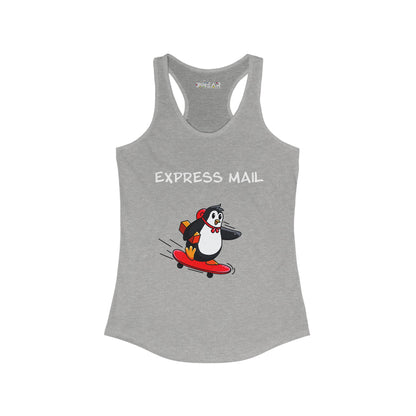 Express Mail. Women's Ideal Racerback Tank