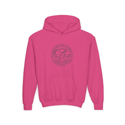 Explorer Mountain View Hoodie - Morning Bike Graphic Design
