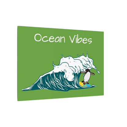 Ocean Vibes. Green Canvas Gallery Wraps