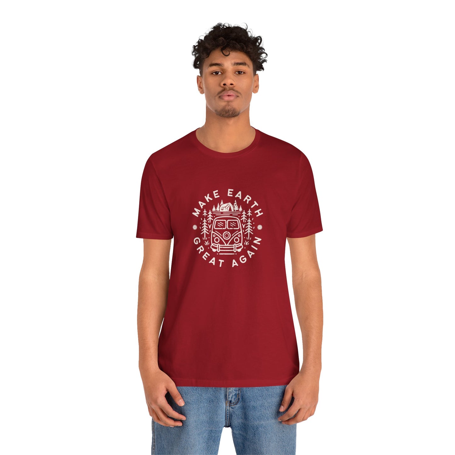Make Earth Great Again. Relaxed mind. Unisex Jersey Short Sleeve Tee