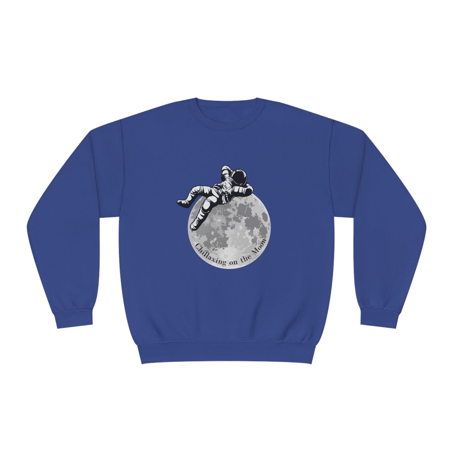 Chillaxing on The Moon. Unisex NuBlend® Crewneck Sweatshirt