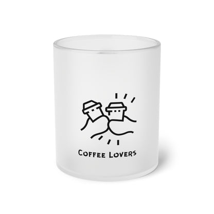 Coffee Lovers.. Frosted Glass Mug