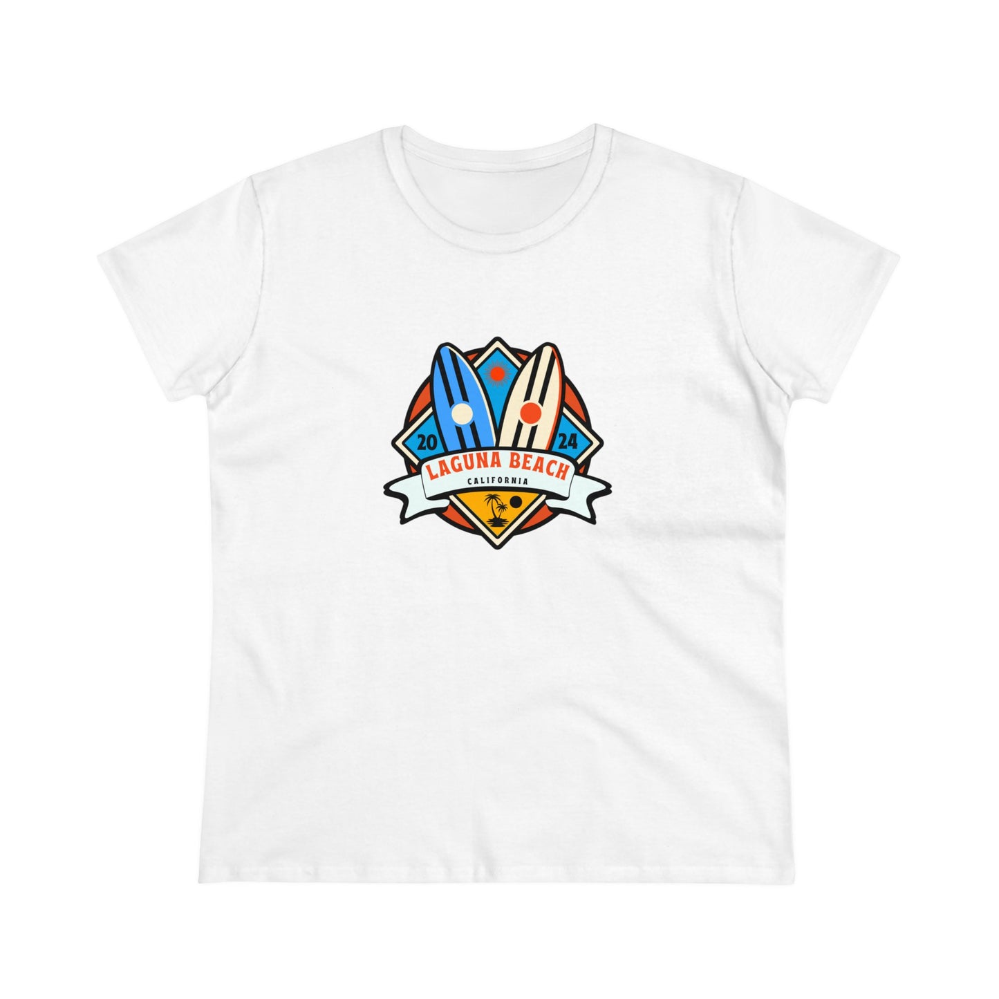 Laguna Beach 2024. Women's Midweight Cotton Tee