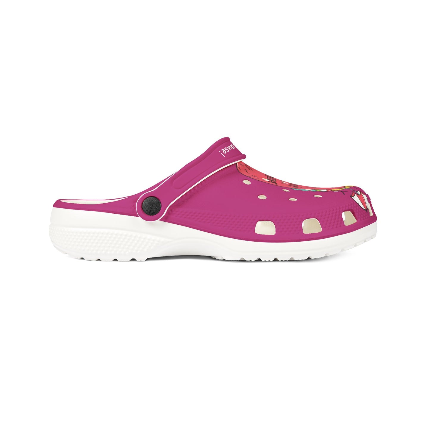 Summer Fun-Pink Rubber Clog - Fun Summer Vibe.