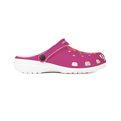 Summer Fun-Pink Rubber Clog - Fun Summer Vibe.