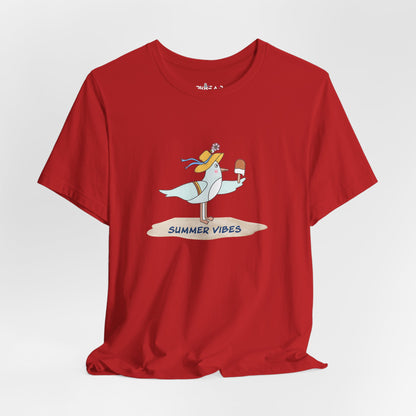 Regal Seagull Summer Vibes. Unisex Jersey Short Sleeve Tee
