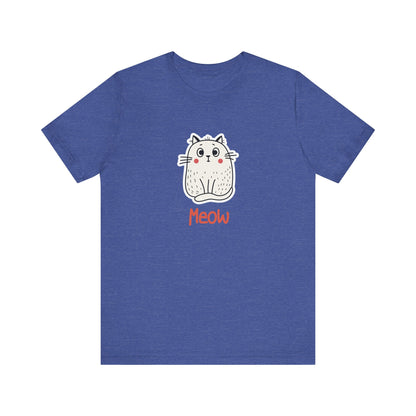 Loki The Cat. Meow. Unisex Jersey Short Sleeve Tee
