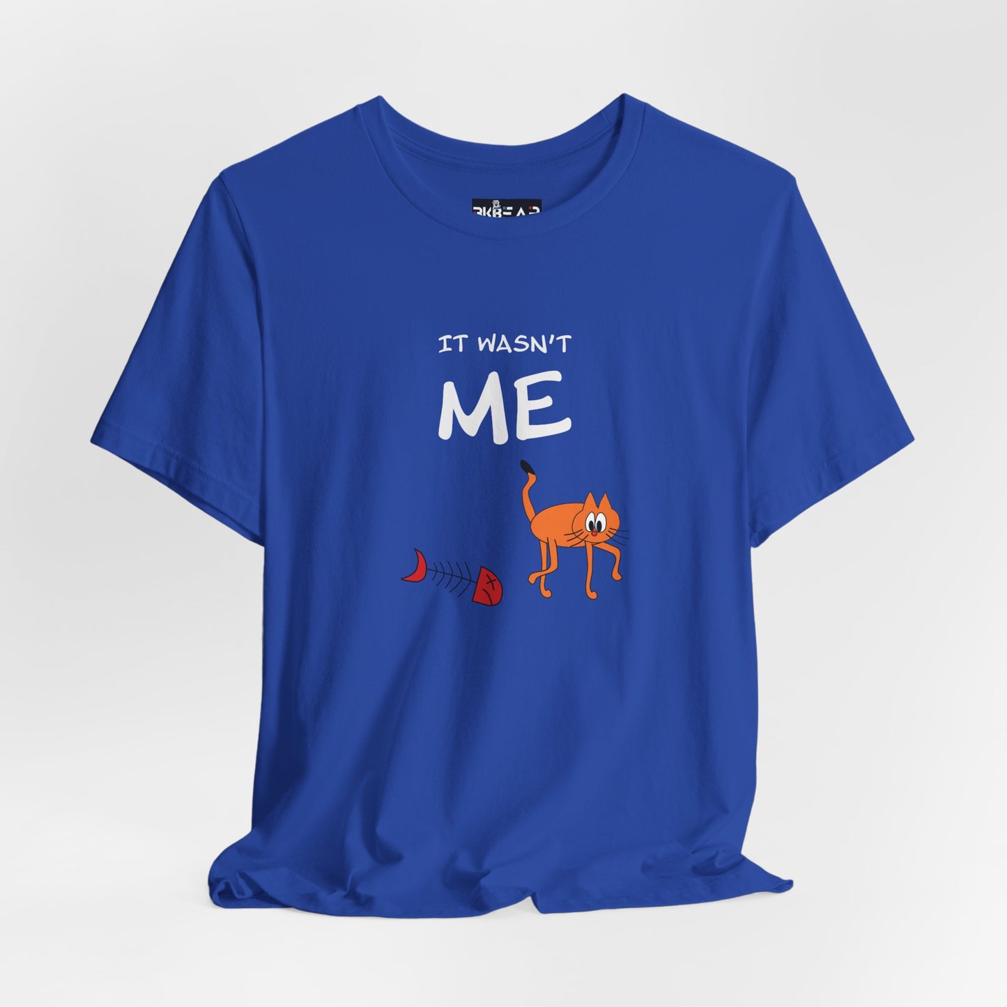 Leo The Cat Didn't Do It. Unisex Jersey Short Sleeve Tee