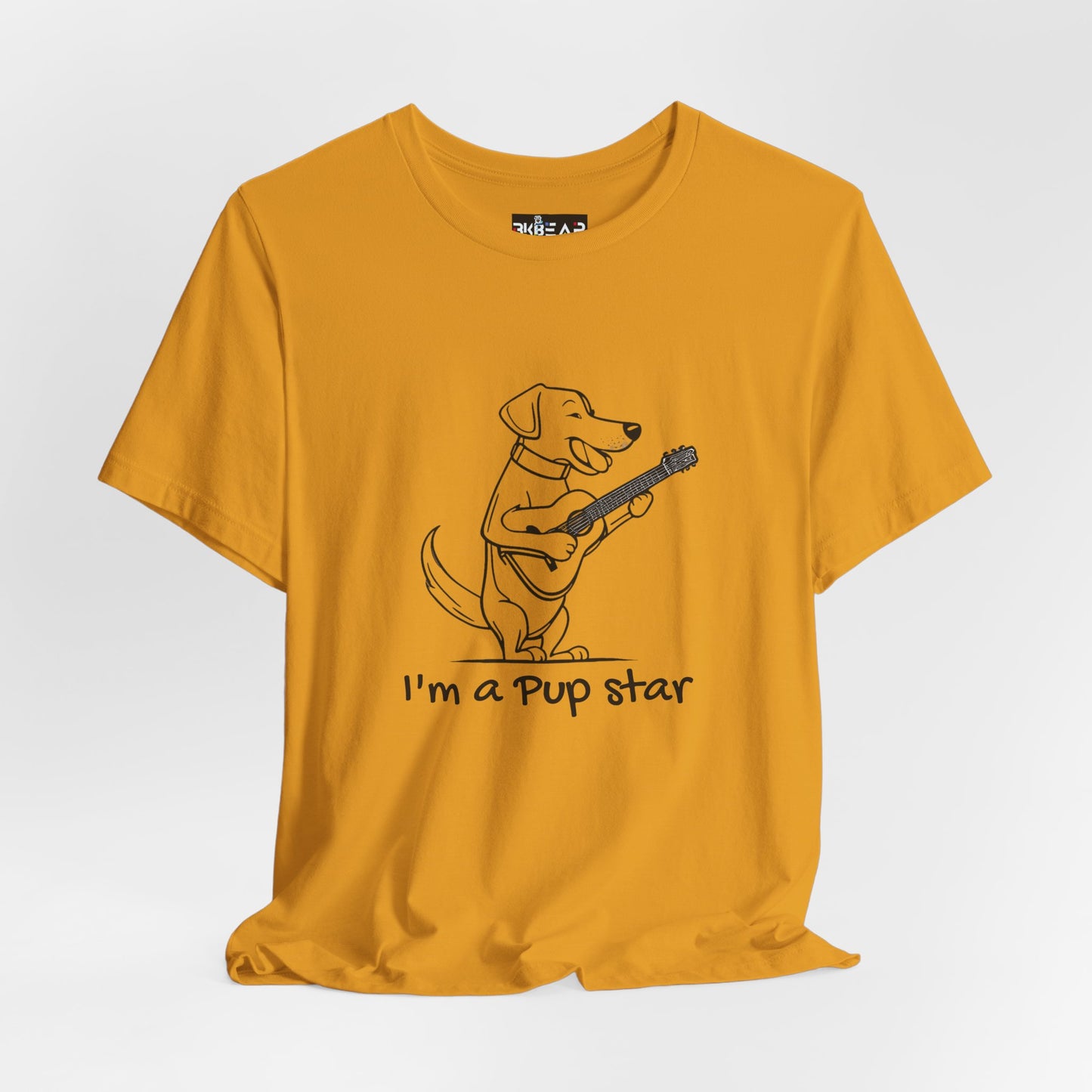 Dog With a Guitar. I'm a Pup Star. Unisex Jersey Short Sleeve Tee