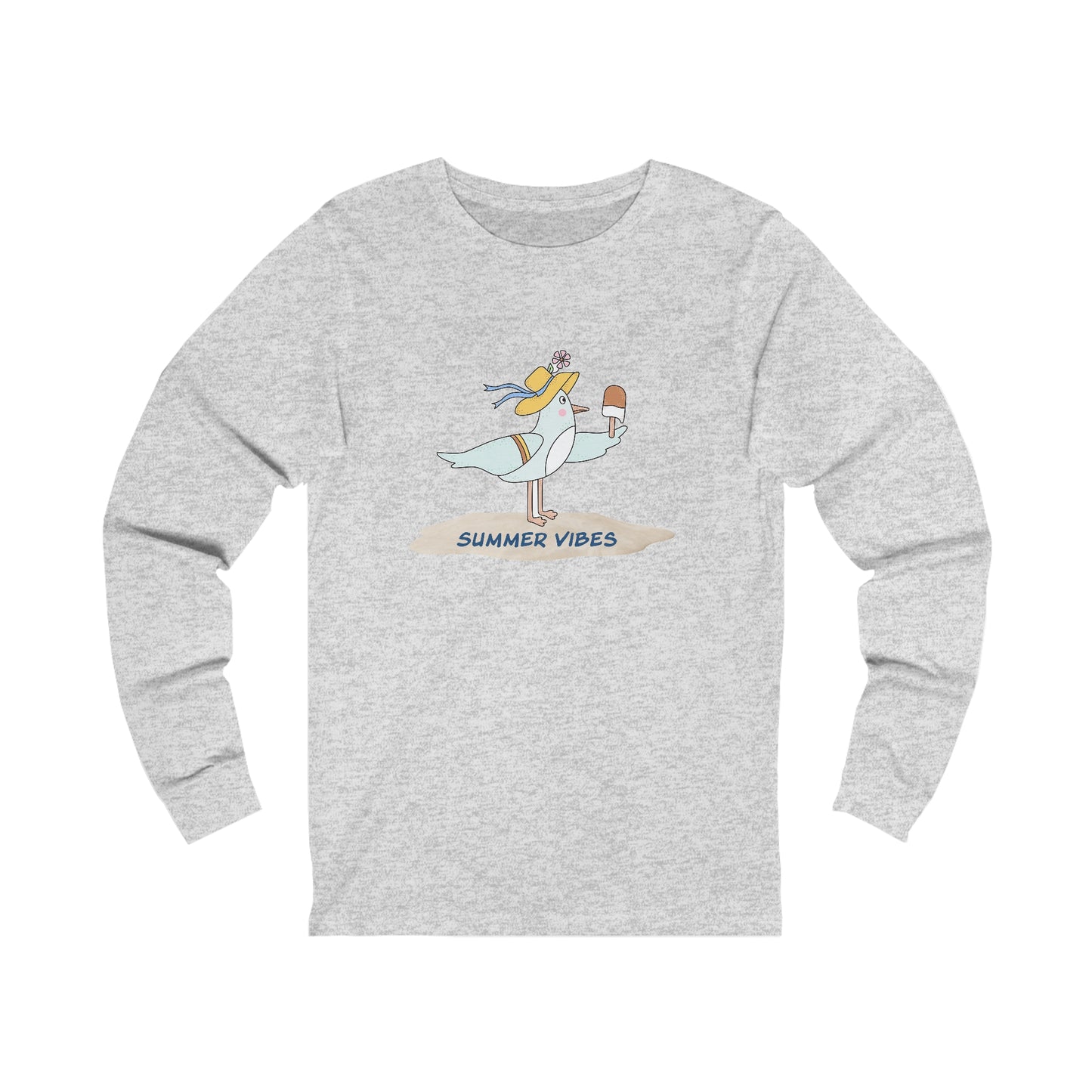 Regal Seagull Summer Vibes. Unisex Jersey Long Sleeve Tee