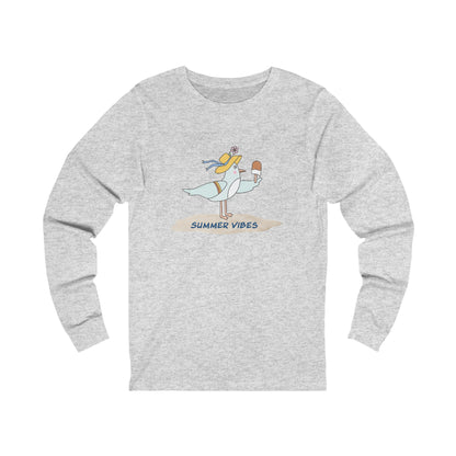 Regal Seagull Summer Vibes. Unisex Jersey Long Sleeve Tee