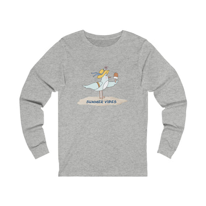 Regal Seagull Summer Vibes. Unisex Jersey Long Sleeve Tee