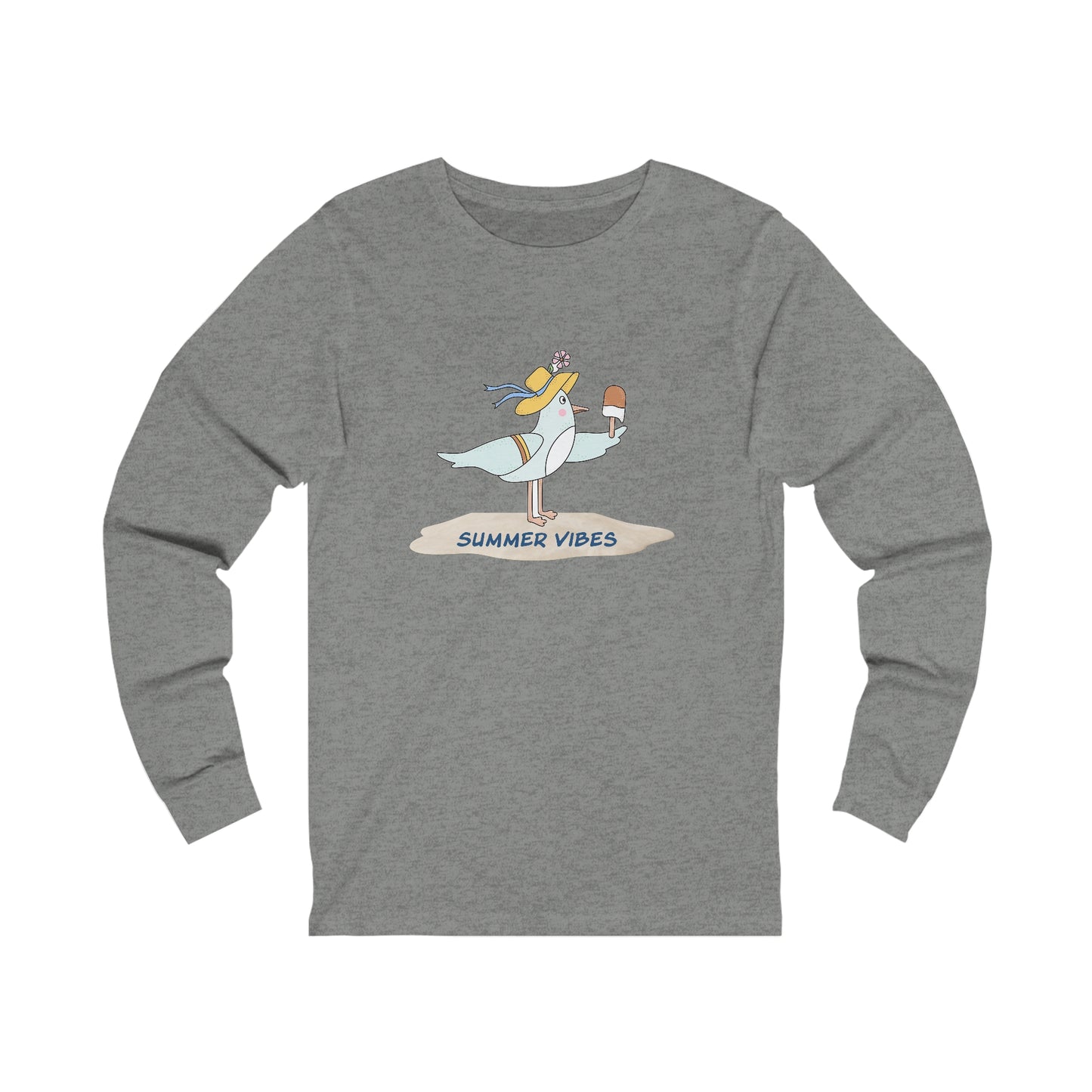 Regal Seagull Summer Vibes. Unisex Jersey Long Sleeve Tee