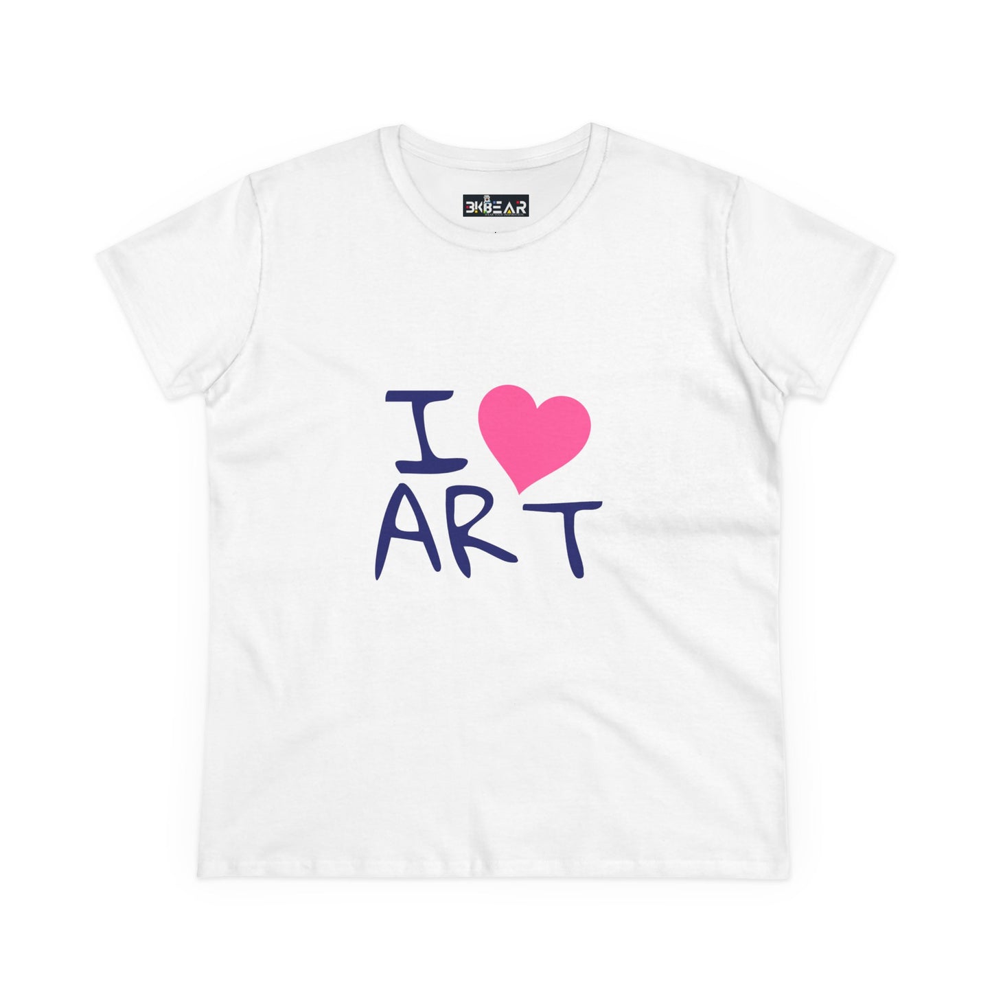 I Love Art. Women's Midweight Cotton Tee