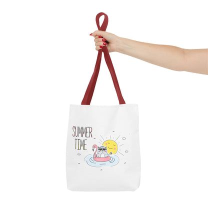 Summer Time Cat. Tote Bag (AOP)