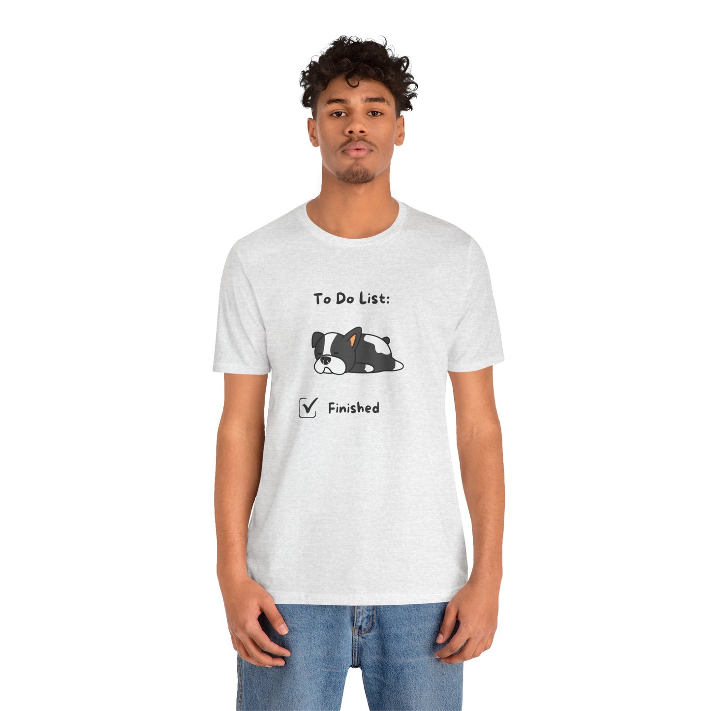 To Do List. Finished. Unisex Jersey Short Sleeve Tee
