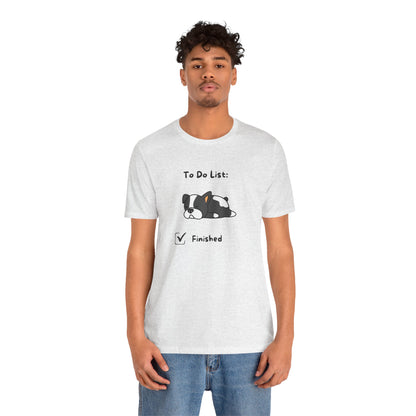 To Do List. Finished. Unisex Jersey Short Sleeve Tee