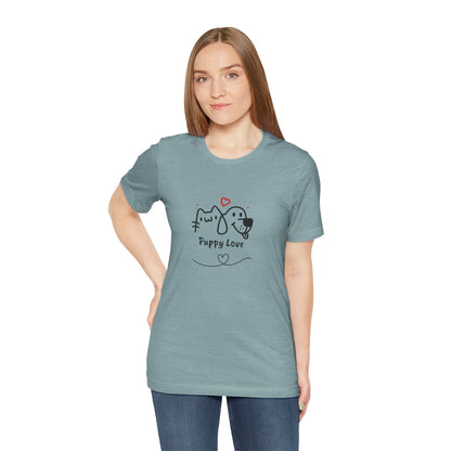 Puppy Love. Unisex Jersey Short Sleeve Tee