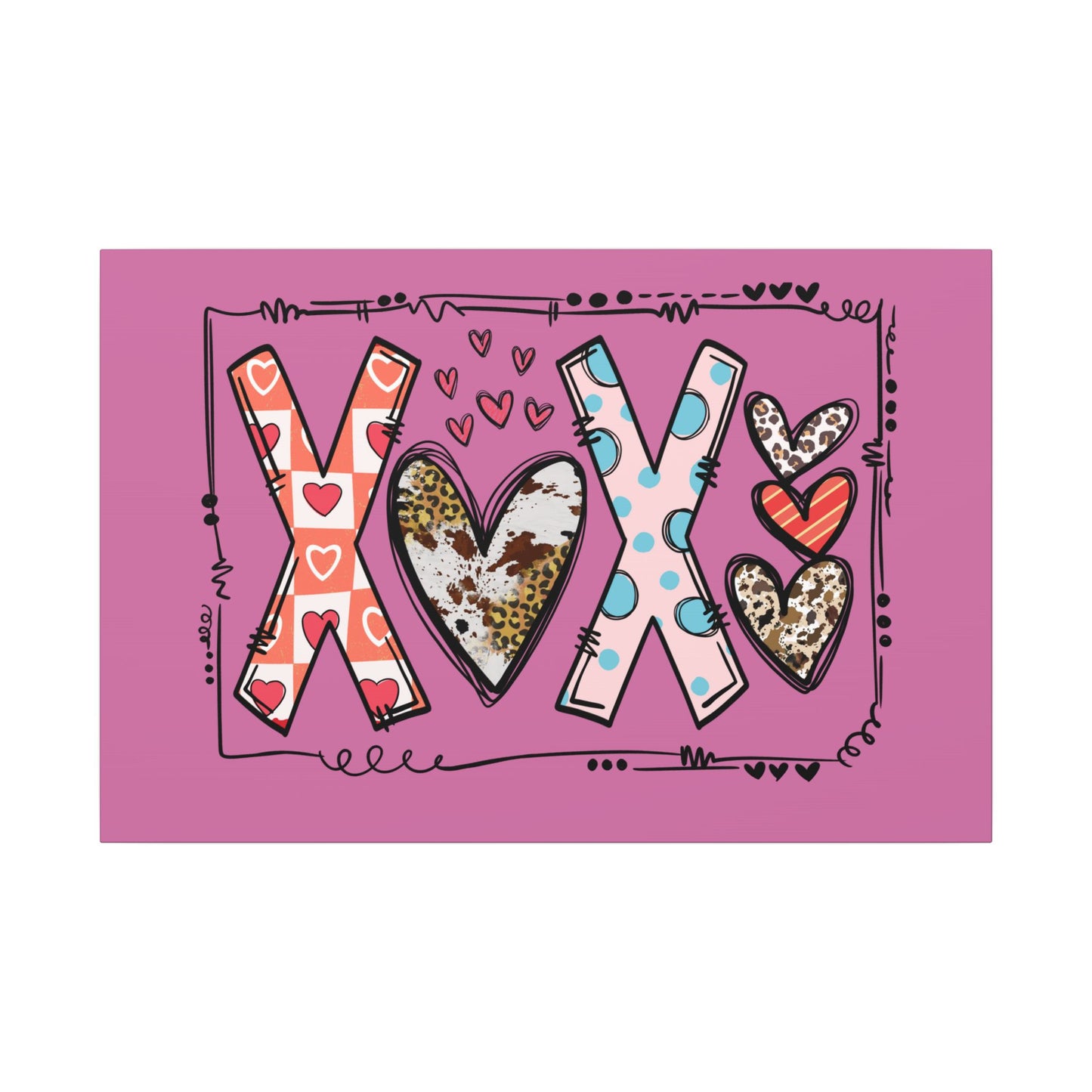 Sign of Love. XOXO. Canvas Gallery Wraps