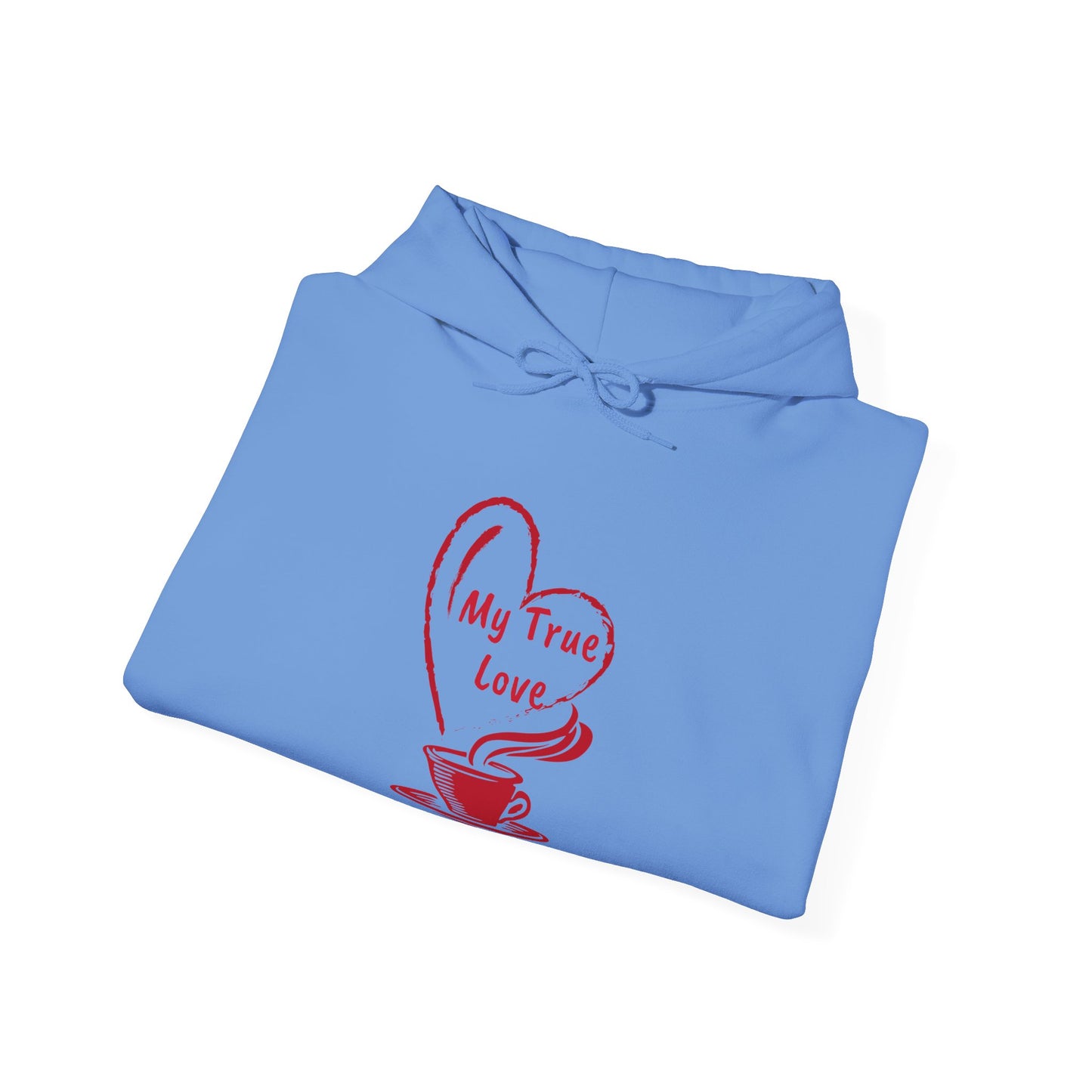 I Heart Coffee. Red. Unisex Hooded Sweatshirt.