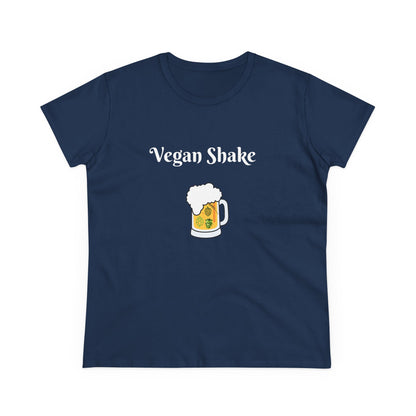 Vegan Shake.  Women's Midweight Cotton Tee