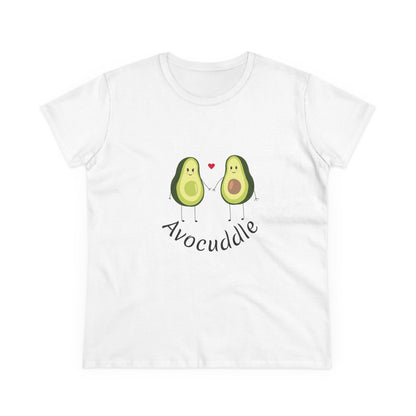 Avocuddle. Women's Midweight Cotton Tee