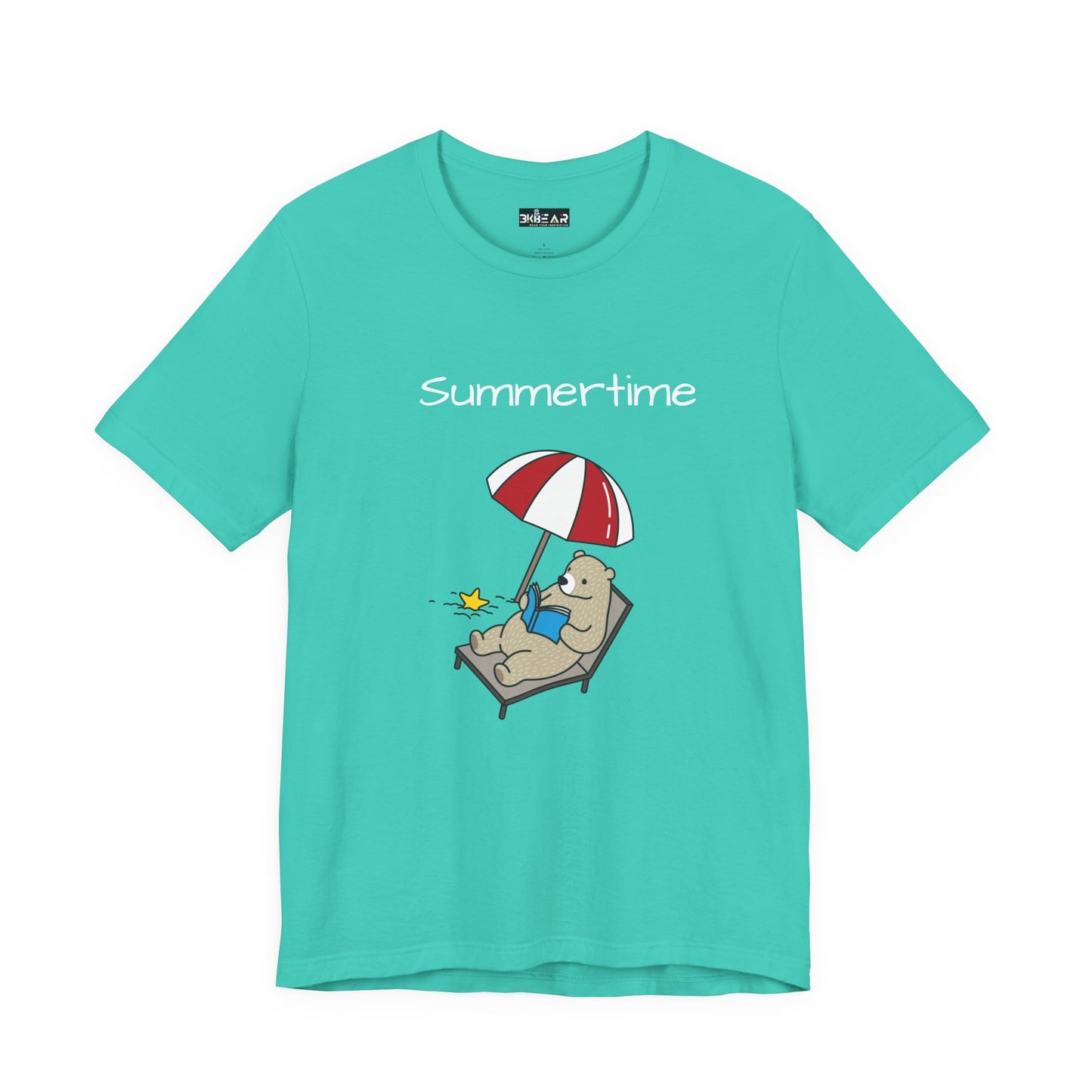 Summertime. Bear.  Unisex Jersey Short Sleeve Tee