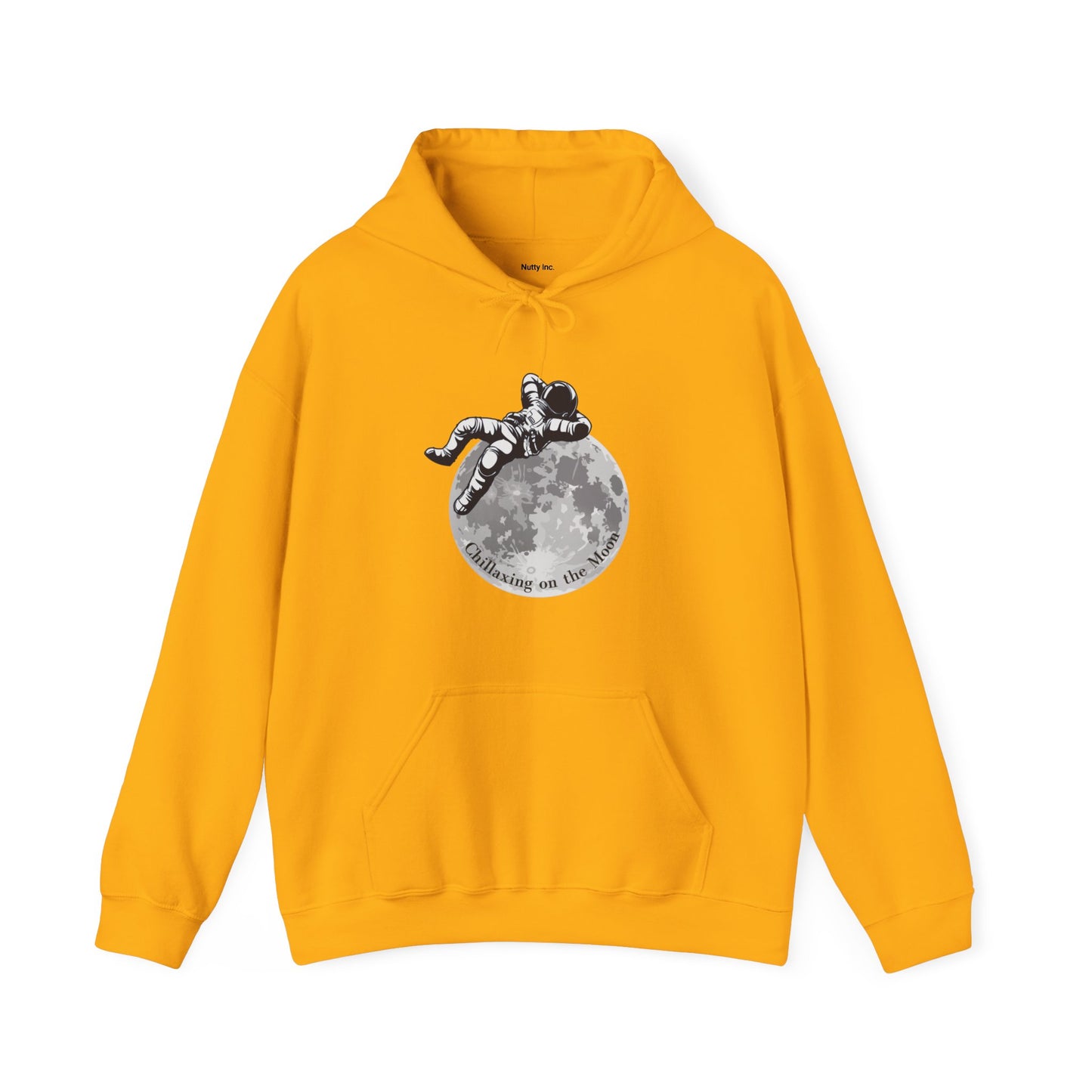 Chillaxing on The Moon.  Unisex Hooded Sweatshirt.